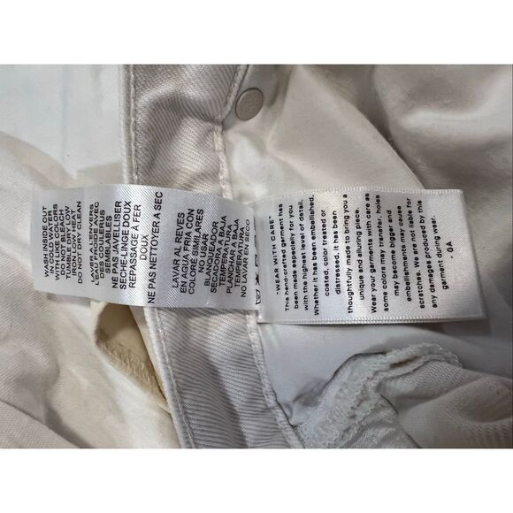 Good American Women's White Good Standard Straight Baggy Jeans Size 30 NWT - Picture 11 of 11